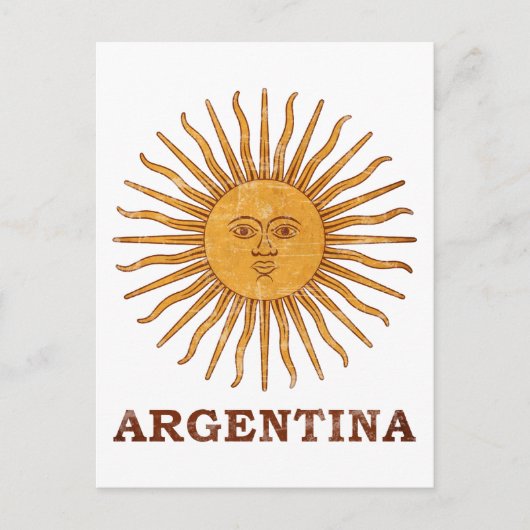 Sol de Mayo Argentina Briefkaart (Voorkant)
