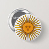 Sol de Mayo Ronde Button 5,7 Cm (Voorkant /achterkant)
