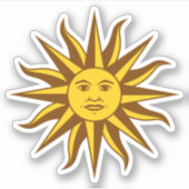 Sol de Mayo - URUGUAY Sticker (Voorkant)