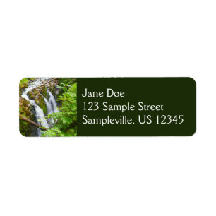 Sol Duc Falls II in Olympic National Park Etiket