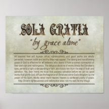 "SOLA GRATIA" 14x11-Poster (Archivaal, Matte)