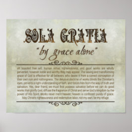 "SOLA GRATIA" 14x11-Poster (Archivaal, Matte) Poster
