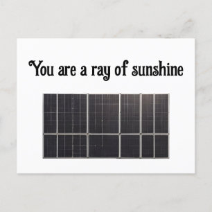 Sola-paneel Briefkaart