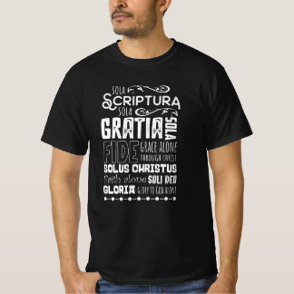 Sola Scriptura Protestantse Reformatie 5 Solas T-shirt