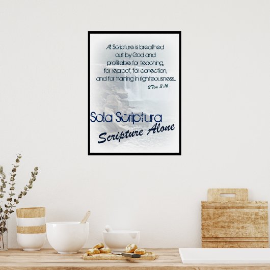 Sola Scriptura/ scriptie alleen Poster (Keuken)