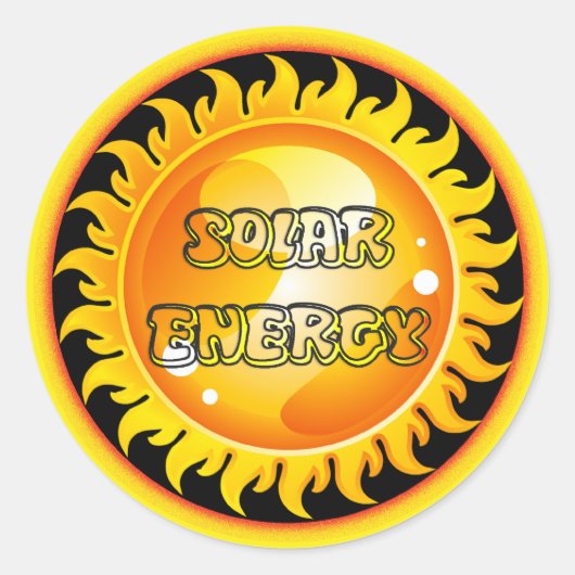 SOLAIRE ENERGIE RONDE STICKER (Voorkant)