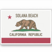 Solana Beach CA Sticker (Voorkant)