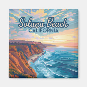 Solana Beach California San Diego Vintage Magneet