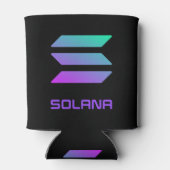 Solana Logo en tekst onder de Koelbox van het Afbe Blikjeskoeler (Achterkant)