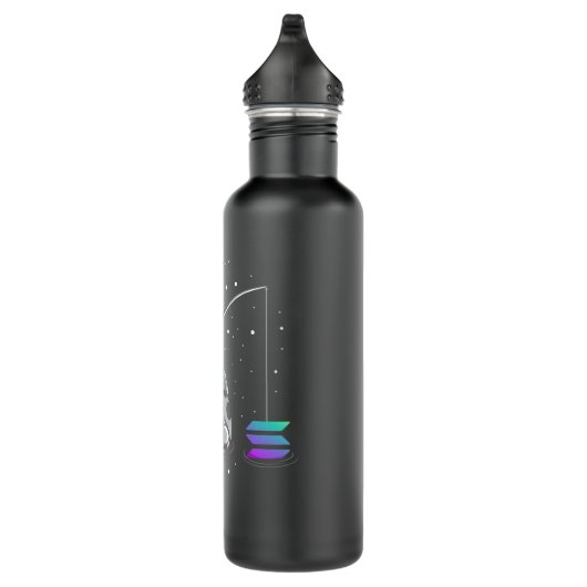 Solana Vist, Crypto Bullrun SOL Token Rich Mill Waterfles (Rechts)