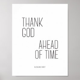 Solanus Casey Quote Goddank 8.5x11 Poster