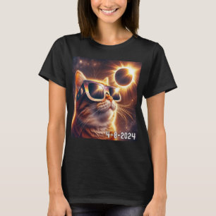 Solar 2024 Eclipse Dragen Gles T-shirt