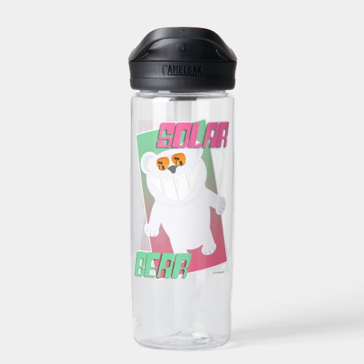 Solar Beer Funny Polar Beach Art Toon karakter Waterfles (Achterkant)