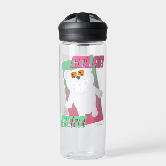 Solar Beer Funny Polar Beach Art Toon karakter Waterfles (Voorkant)