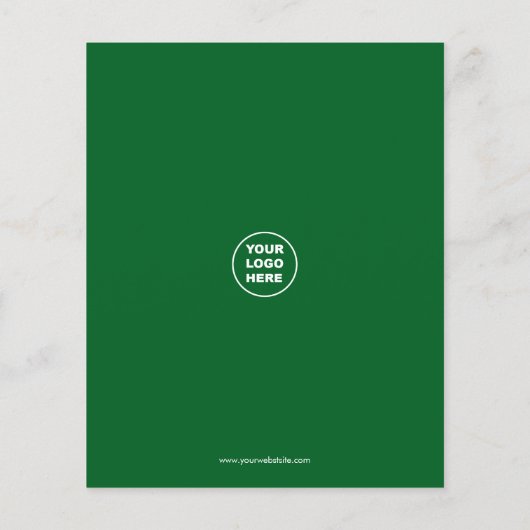 Solar Business bewerkbare aangepaste flyer (Achterkant)