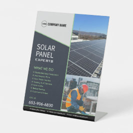 Solar Business Services Aangepast voetstuk Reclamebord Met Voetstuk