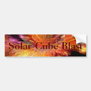 Solar Cube Blast Bumpersticker