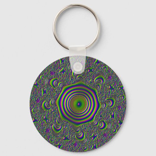 Solar Dial Green Sleutelhanger (Voorkant)