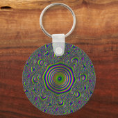 Solar Dial Green Sleutelhanger (Voorkant)