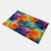 Solar Drift Vibrant Fractal Art Abstract Pattern Deurmat (Schuin)