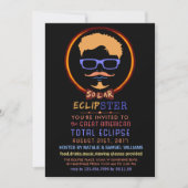 Solar Eclipse 2017 Viewing Party Funny Hipster Kaart (Voorkant)