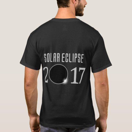 Solar Eclipse 2017, waarbij shirt (Achterkant)