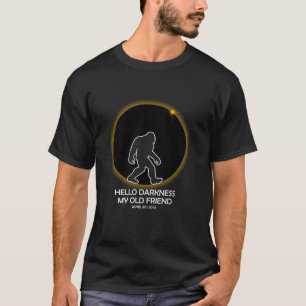 Solar Eclipse 2024 Bigfoot T-Shirt met lange mouwe
