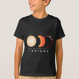 Solar Eclipse 2024 Indiana Totale Eclipse Astronom T-shirt