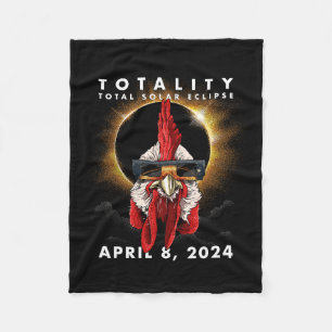 Solar Eclipse 2024 Kip Haan Fleece Deken