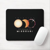 Solar Eclipse 2024 Missouri Totaal Eclipse Astrono Muismat (Met muis)