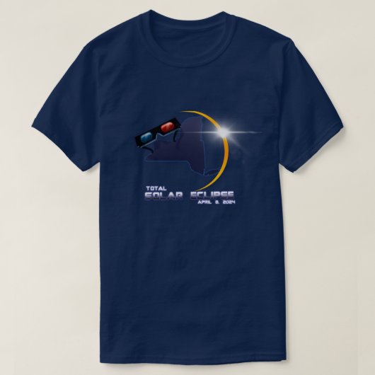 Solar Eclipse 2024 New York T-Shirt (Design devant)
