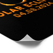 Solar Eclipse 2024 Schattigee Solar Eclipse Kinder Poster (Hoek)
