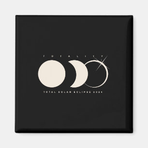 Solar Eclipse 2024 Total Eclipse Astronomy Graphic Magneet