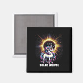 Solar Eclipse 2024 Totale Eclipse 8 april 24 Unic Magneet (Voorkant / Achterkant)