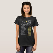 Solar Eclipse 2024 Totality April 8 Mannen Vrouwen T-shirt (Voorkant volledig)