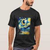Solar Eclipse 2024 Tshirt Chat avec Van Gogh Starr (Devant)