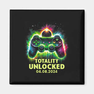 Solar Eclipse 2024 Videogame Gaming Magneet
