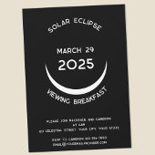 Solar Eclipse 2025 - Invitation de la partie d'aff