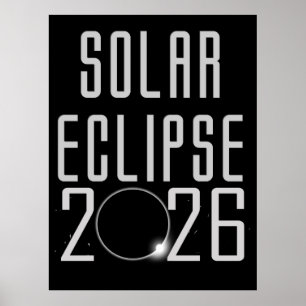 Solar Eclipse 2026 Grocery Tas Poster