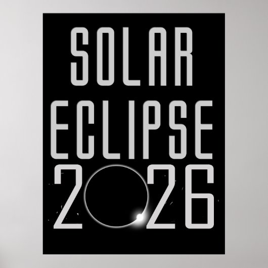 Solar Eclipse 2026 Grocery Tas Poster (Voorkant)
