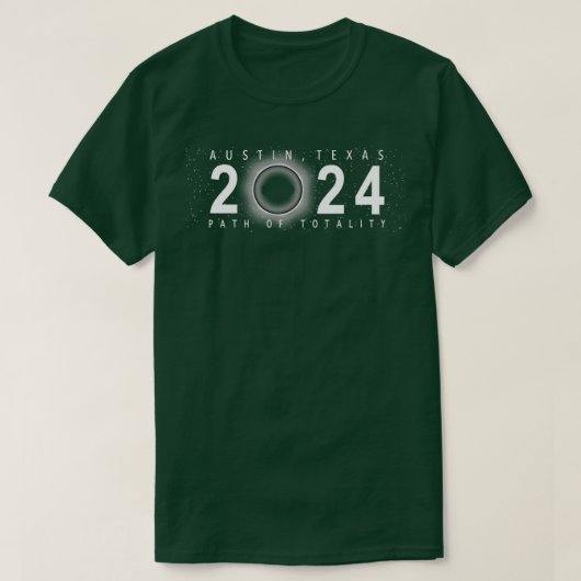 Solar Eclipse Austin exas April 8 2024 T-shirt (Design voorkant)