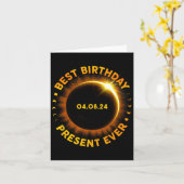 Solar Eclipse Beste Verjaardag ooit Grappige total Kaart (Gele Bloem)
