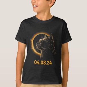 Solar Eclipse Cat Solar Eclipse Bril Cat Fun T-shirt