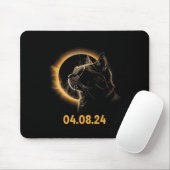 Solar Eclipse Cat Solar Eclipse Bril Cat Funny Muismat (Met muis)