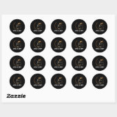 Solar Eclipse Cat Solar Eclipse Bril Cat Ronde Sticker (Vel)