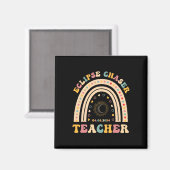 Solar Eclipse Chaser 2024 april 8 Teacher Teaching Magneet (Voorkant / Achterkant)