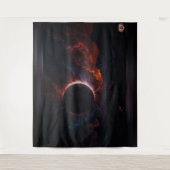 Solar Eclipse Cosmic Masterpiece Xzendor7 AI Art Wandkleed (Voorkant)