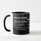 Solar Eclipse for Dummies grappig aanpasbaar Mok (Links)