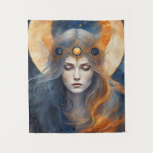 Solar Eclipse Godin Fantasy Print Wandkleed