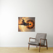 Solar Eclipse Godin Tattoo Fantasy Avatar Wandkleed (In Situ (horizontaal))